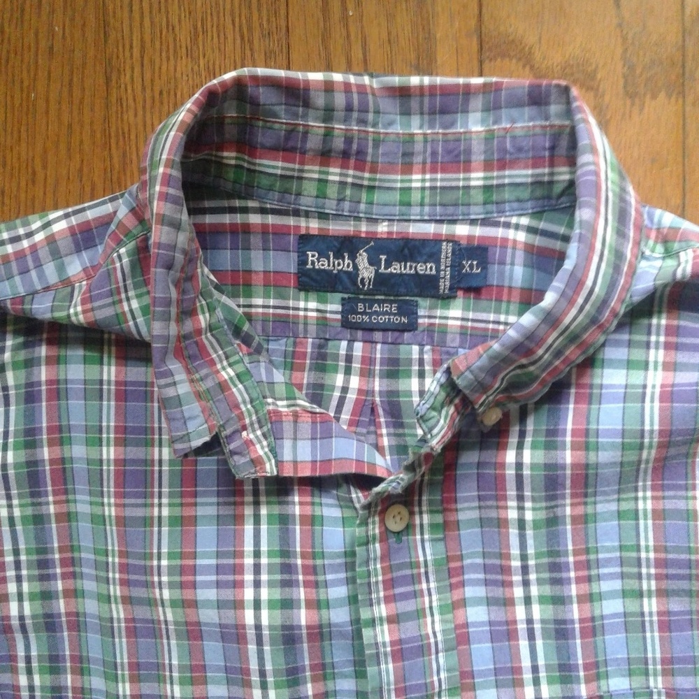 Men's Ralph Lauren Checkered Button Down Shirt